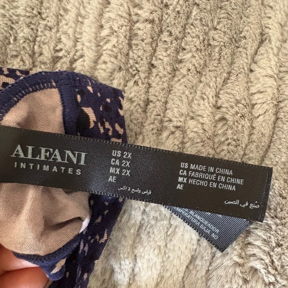 New 2X Alfani Core Panty Underwear Bundle Navy Animal Print